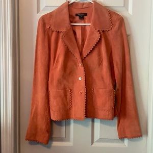 Karen Kane Salmon Suede Blazer